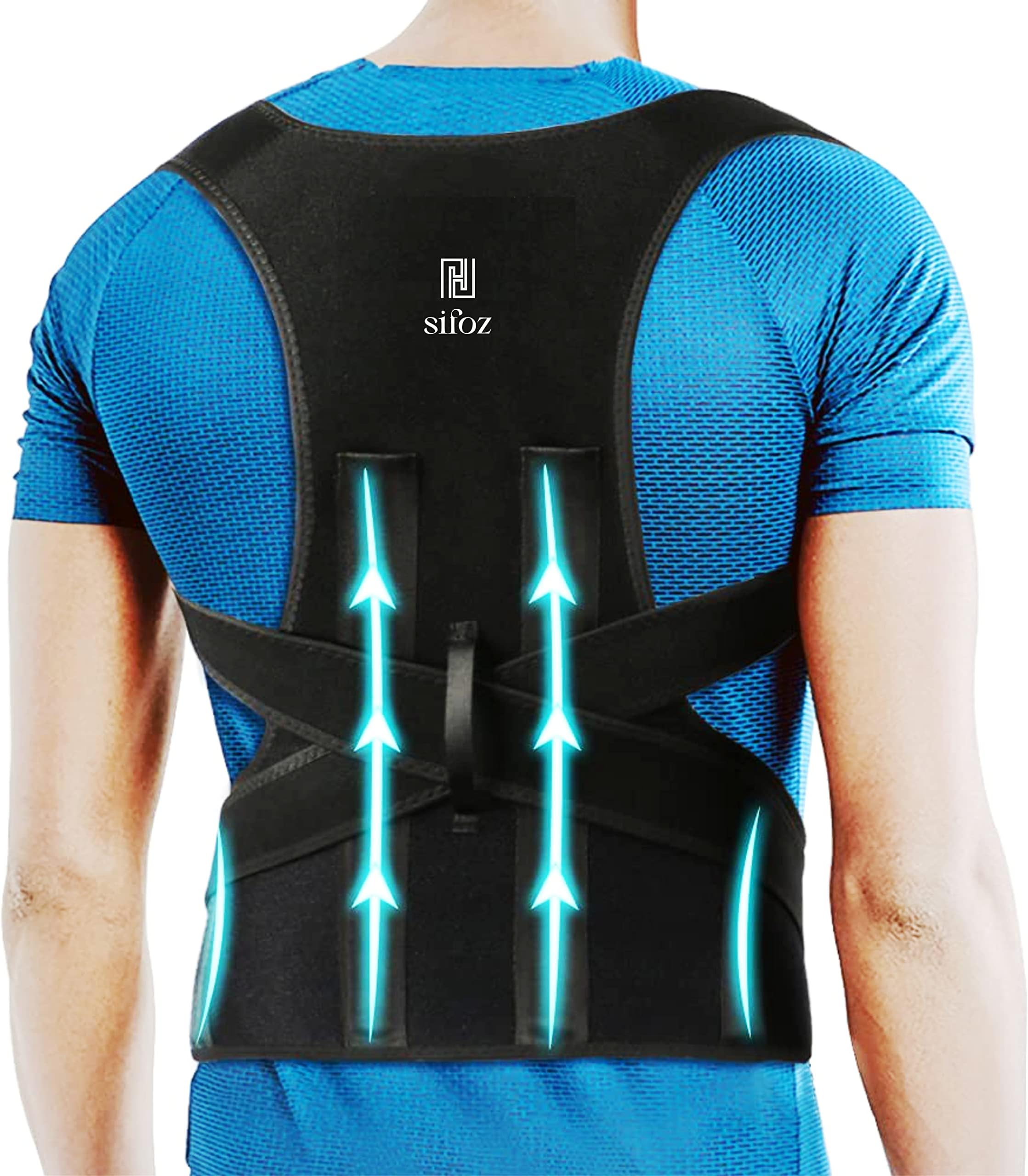 Free Size Posture Corrector For Men And Women Back Support Belt Back Pain Back Straight And Shoulder Support Belt (Universal Size) (Metallic Belt) (Posture Corrector Belt)