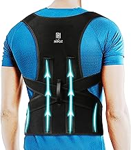 Sifoz Free Size Posture Corrector For Men And Women Back Support Belt Back Pain Back Straight And Shoulder Support Belt (Universal Size) (Metallic Belt) (Posture Corrector Belt)