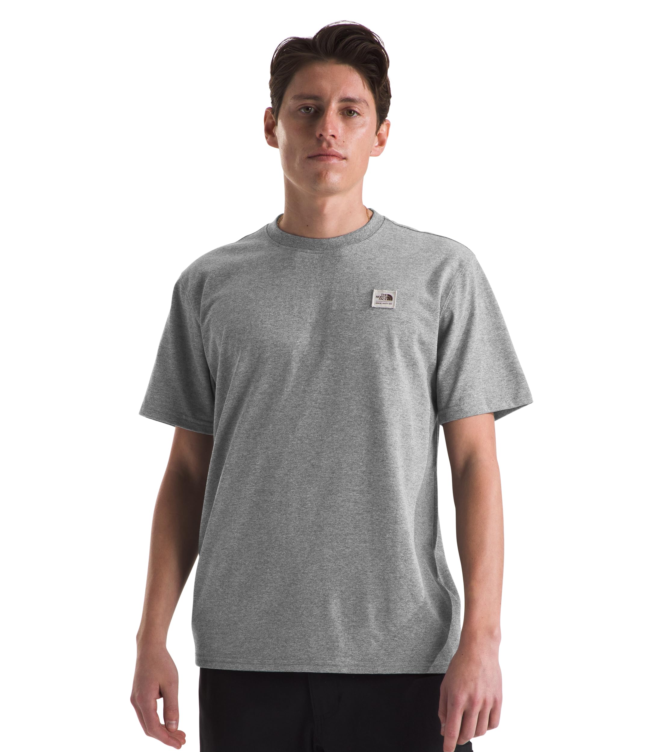 THE NORTH FACE Men's Short-Sleeve Heritage Patch Heathered Tee