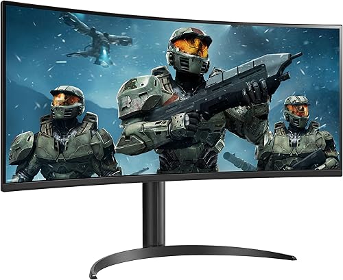 Miniatura 2 de LG 34WP60C-B 34" 21:9 Curvo UltraWide QHD (3440 x 1440) HDR 10 160Hz 1ms Monitor de juegos con soporte ajustable de inclinación, AMD FreeSync