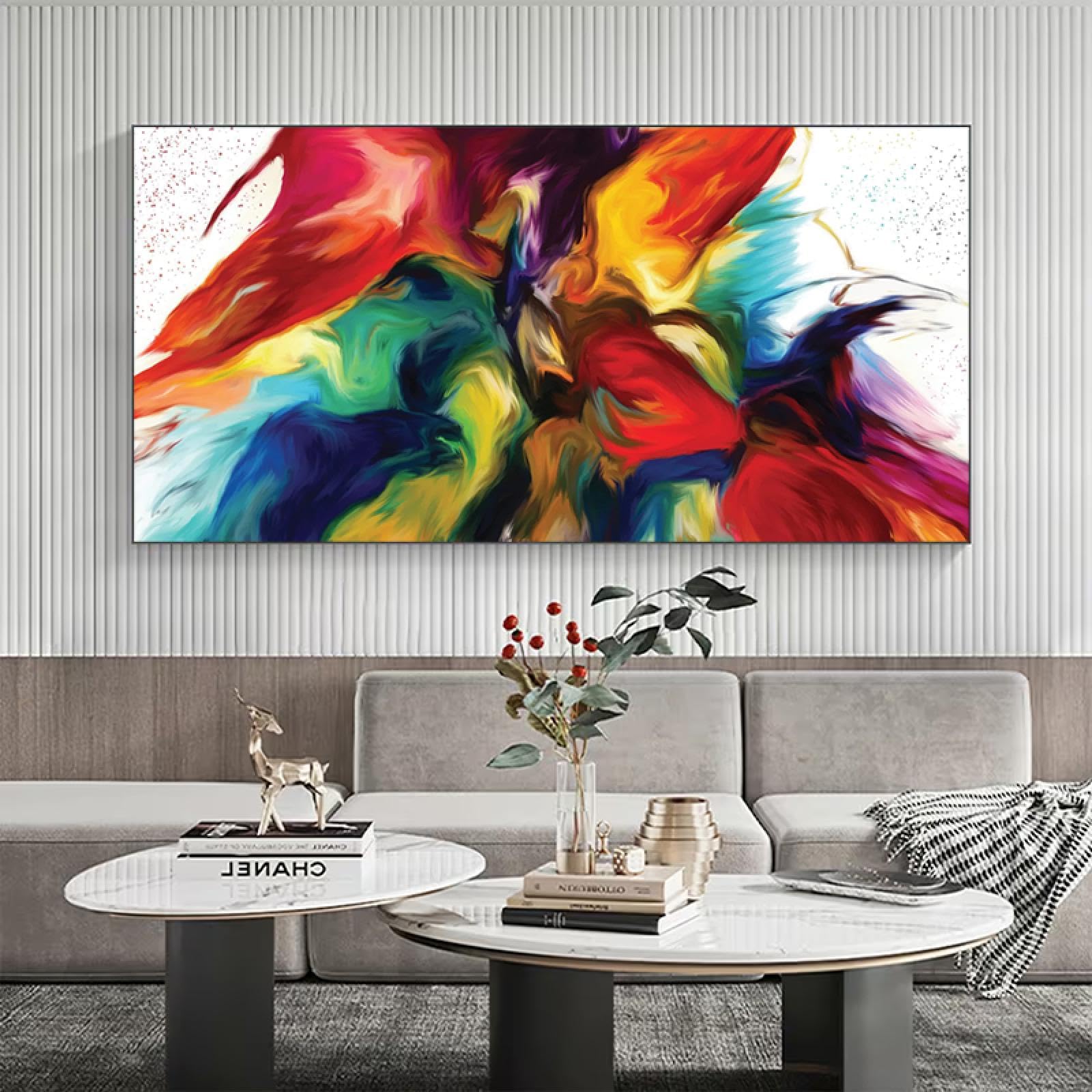 Colorful Abstract Painting Canvas Wall Art Pictures For Living