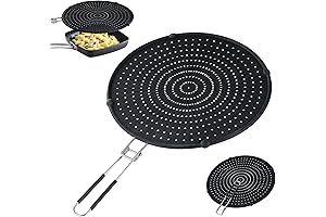 Splatter Screen for Frying, Premium Silicone Splatter Guard to Keep Your Kitchen Clean