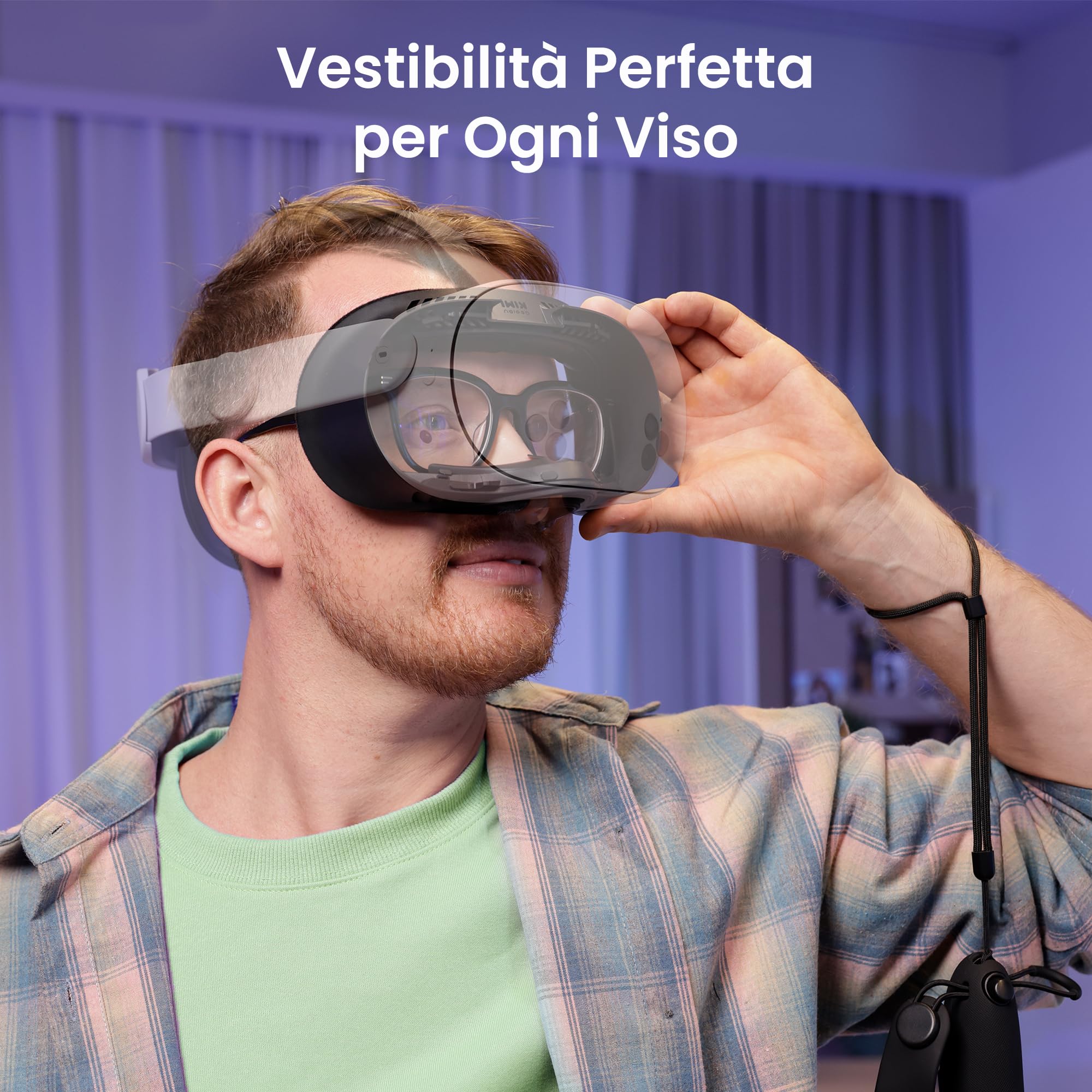 KIWI design V4 Face Cover,2 Pad dell'Interfaccia Facciale Compatibili con Meta Quest 3S, Non Compatibili con Meta Quest 3