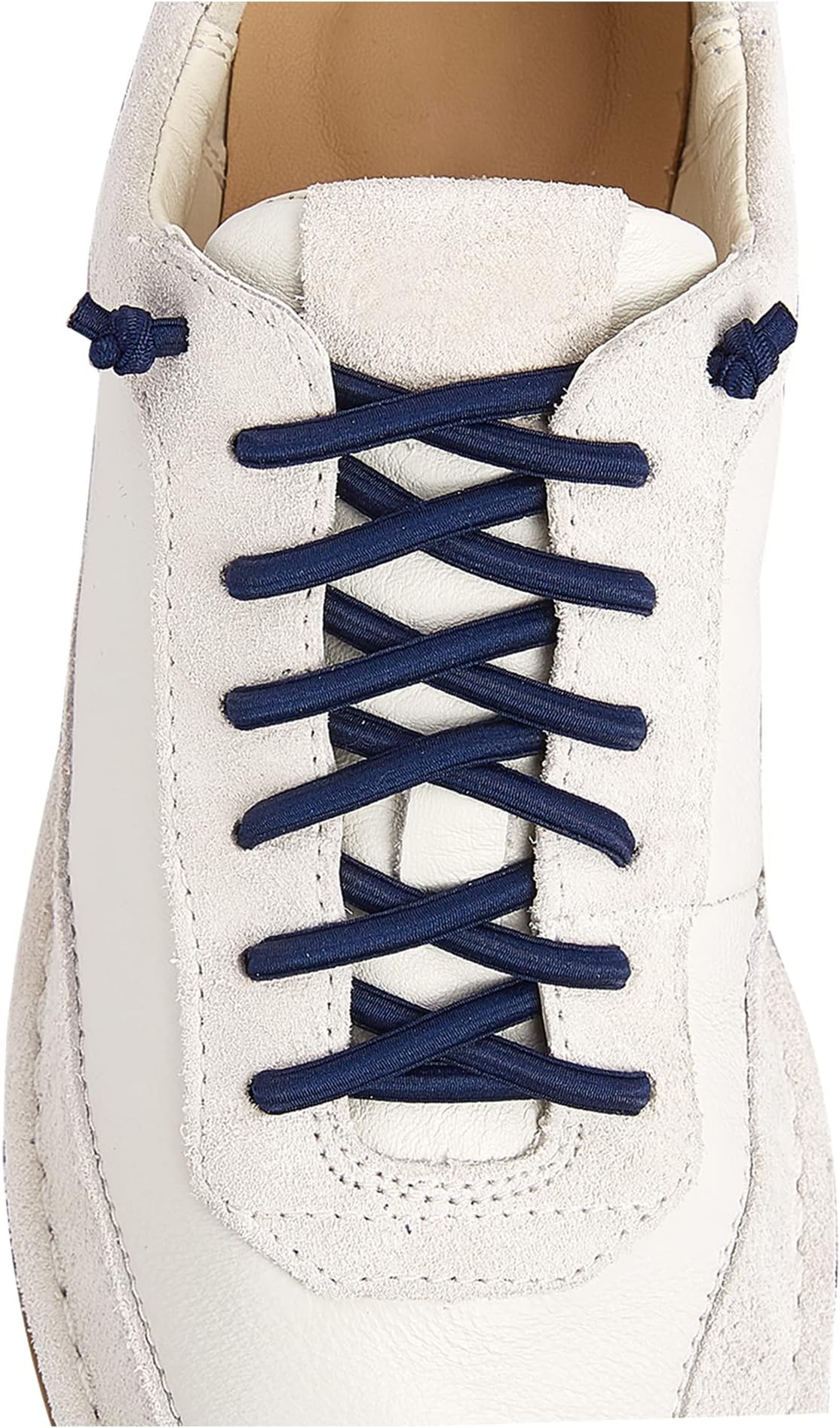 2 Pair Elastic No Tie Shoe Laces Tieless Shoelaces for Sneakers Shoes, One Size Fits All for Kids and Adults
