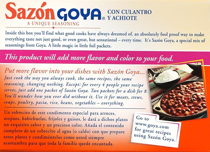 Sazonador Goya Sazón con Cilantro y Achiote, 1.41 oz miniatura 5