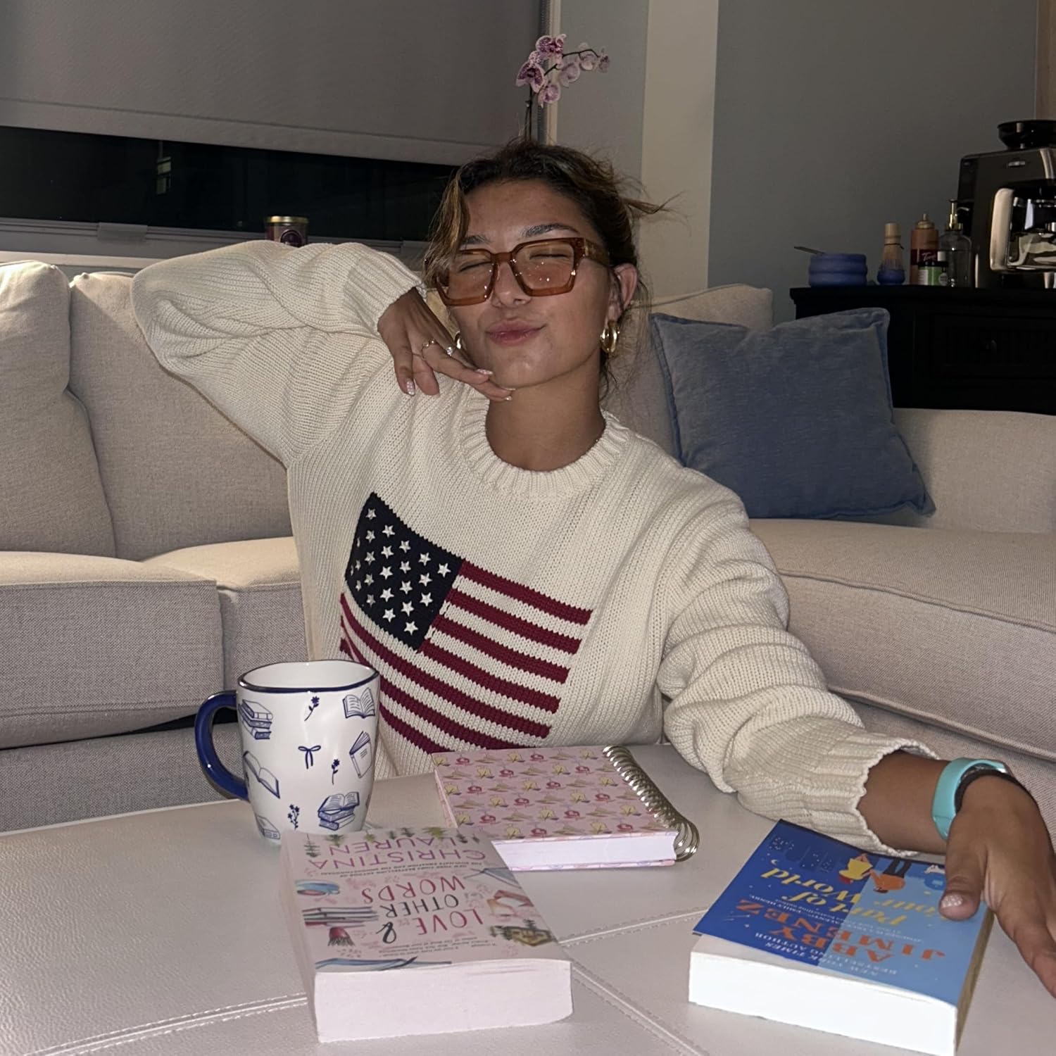 VISOONE Blue Light Blocking Glasses Rectangle Chic Preppy Look MultiColor Frame for Women Men RIVER - Image 4