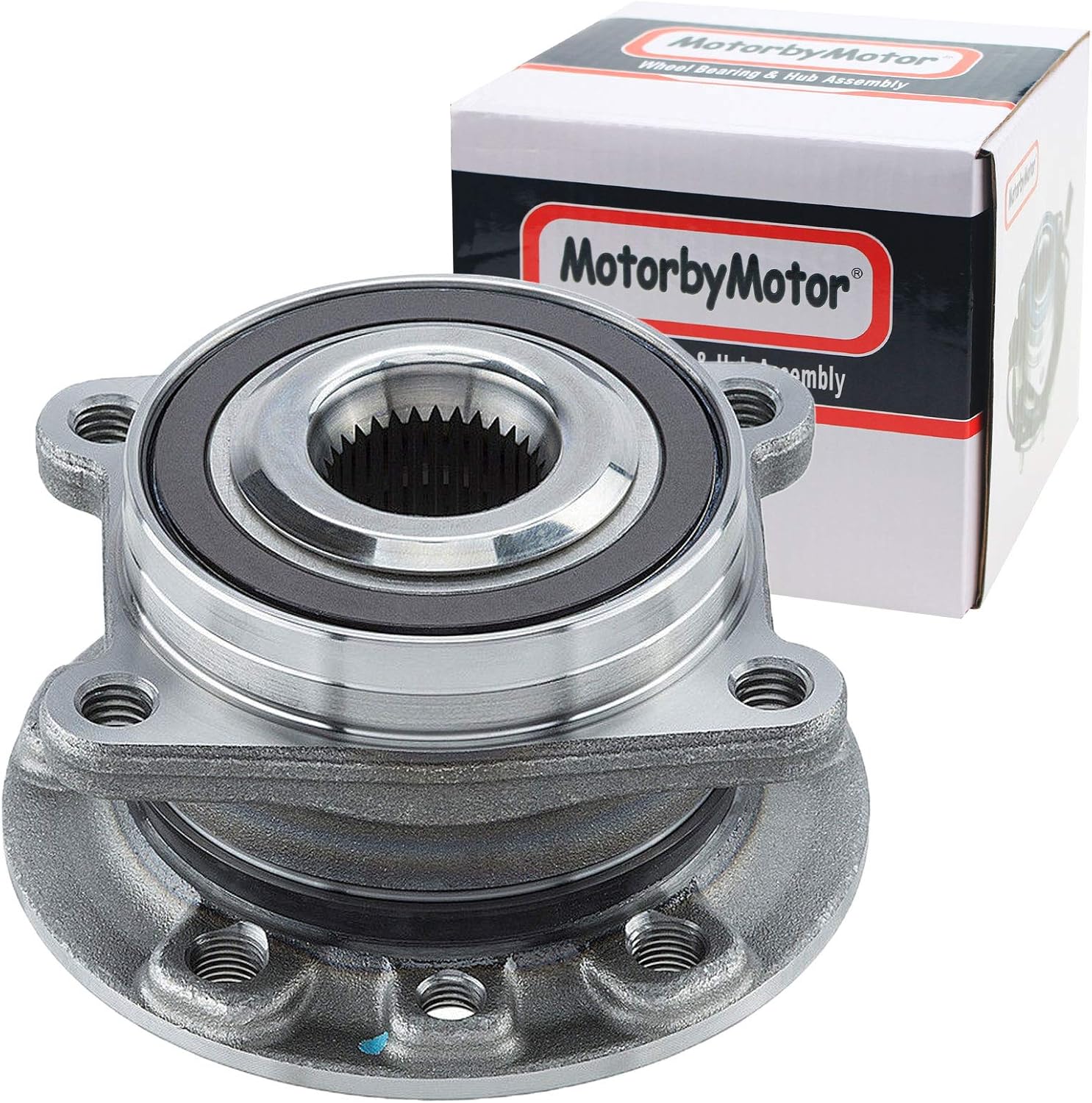 MotorbyMotor 512513 Front Wheel Bearing and Hub Assembly Fits for 2014-2019 Jeep Cherokee (AWD FWD), 2020 Jeep Cherokee Low-Runout OE Replacement (w/ABS)