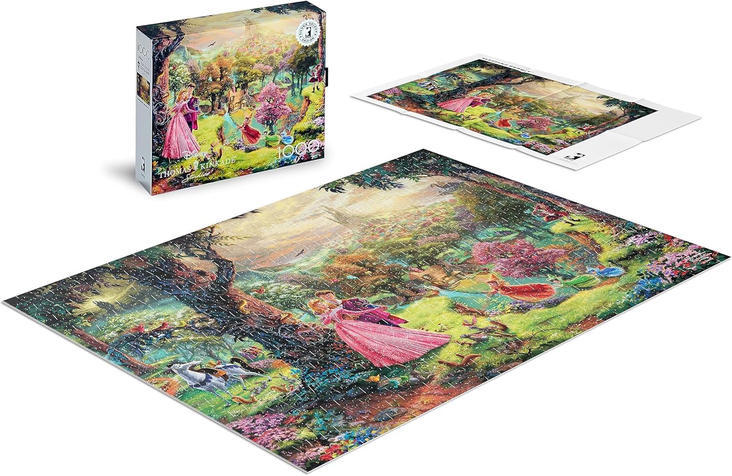 Buffalo Games Ceaco - Silver Select - TK Disney - Sleeping Beauty - 1000 Piece Jigsaw Puzzle for Adults Challenging Puzzle Perfect for Game Nights