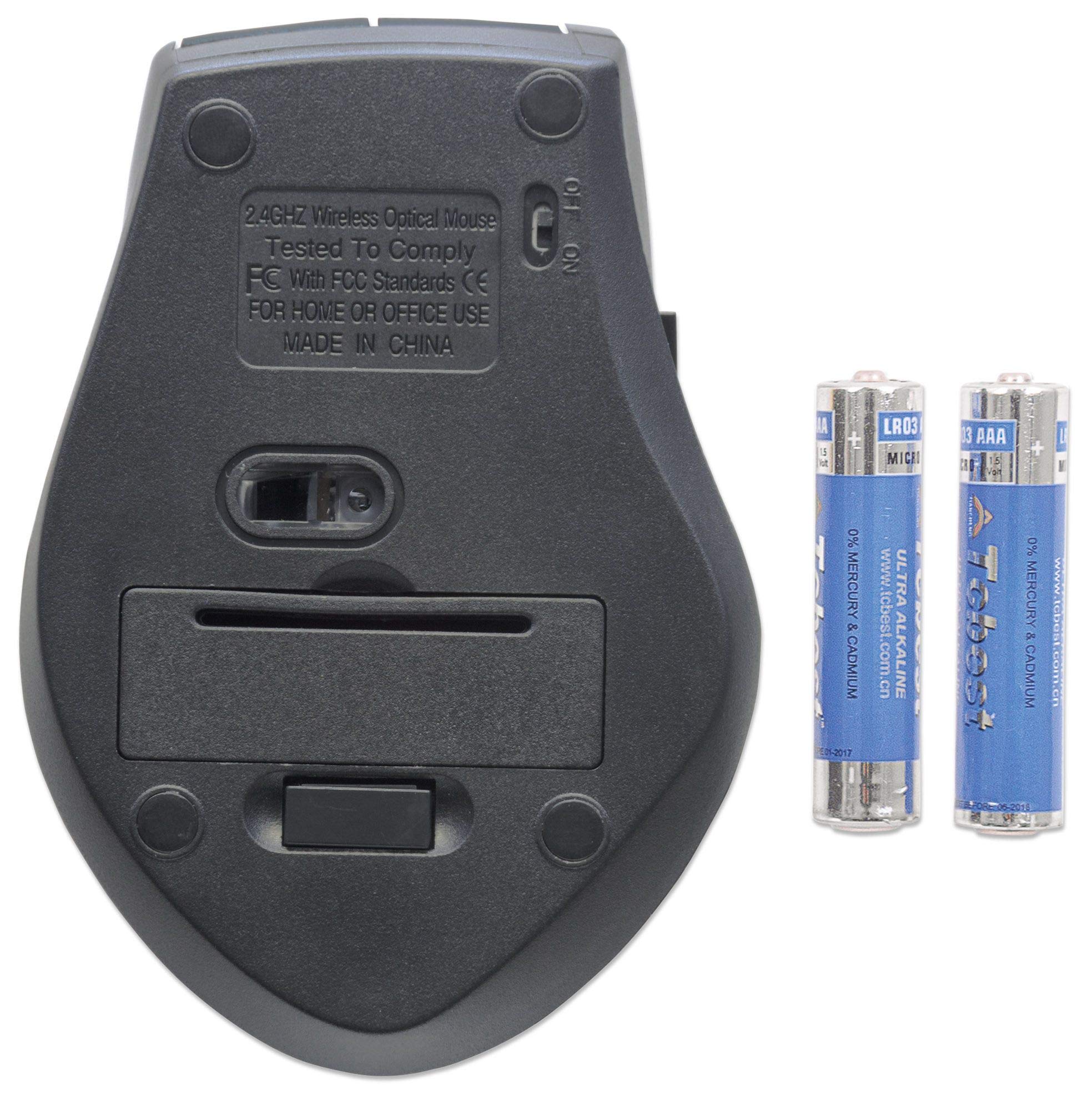 Amazon.com: Manhattan Curve Wireless Optical Mouse - with Auto  