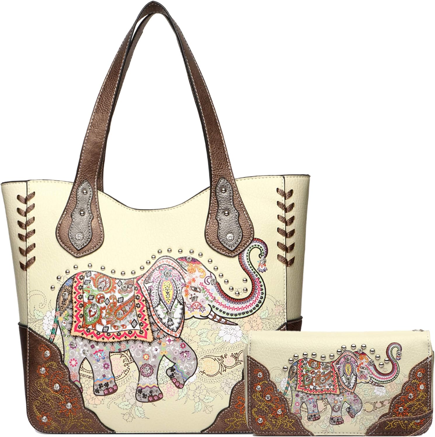 purse with elephant design