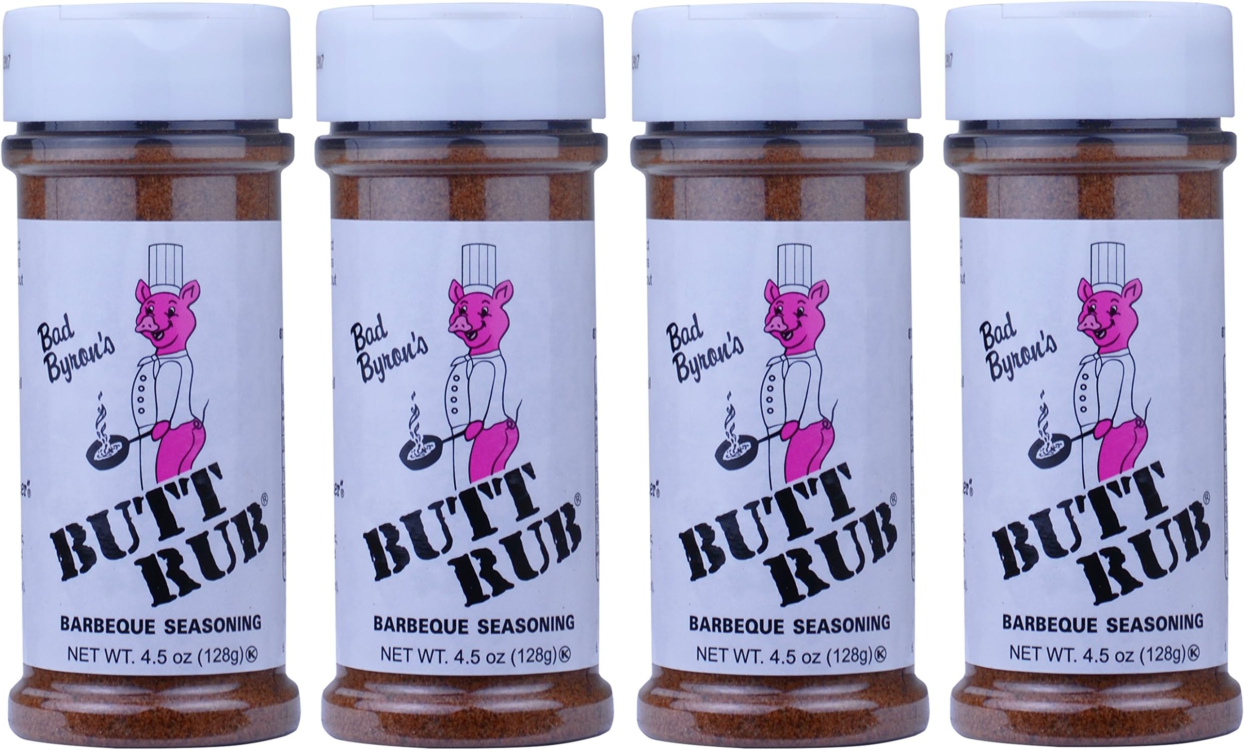 Bad Byrons Butt Rub Barbeque Seasoning, 4.5 oz (4 pack) by Bad Byron