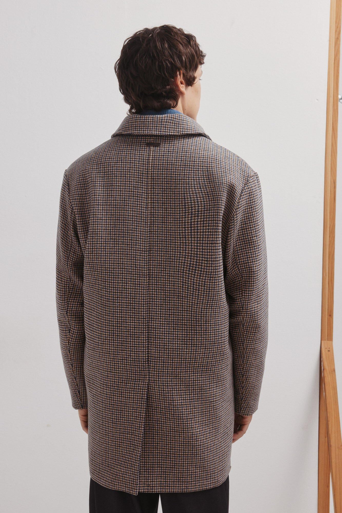 SPRINGFIELD Woolen Harris Tweed Mac Coat SPORT JACKET Hombre