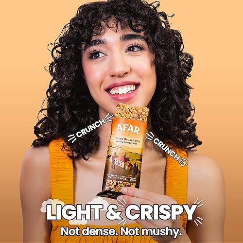 Miniatura 6 de Afar Barras de proteínas saladas, bajas en azúcar, altas en proteínas, refrigerio saludable para adultos, barra de reemplazo de comida, textura