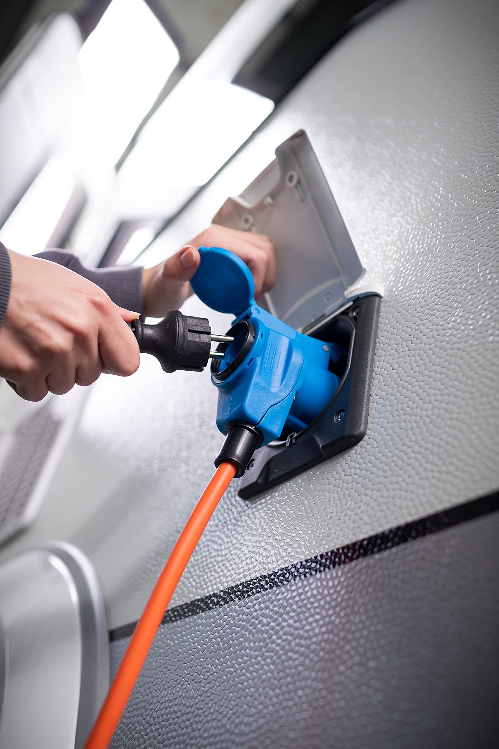 Brennenstuhl - Extensor eléctrico para autocaravanas, Barcos, Tiendas ambulantes (15 m H07RN-F 3G1,5, Exterior), Fabricado en Francia