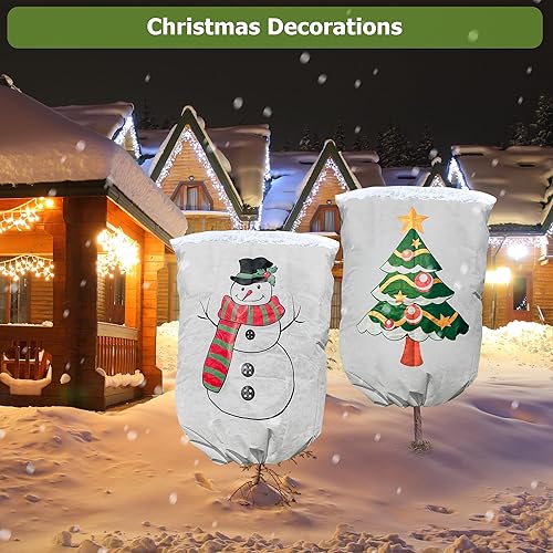 Miniatura 6 de Cubiertas para plantas con protección contra la congelación de 90 pulgadas de alto x 75 pulgadas de ancho, 2.2 onzas, manta de tela de invierno