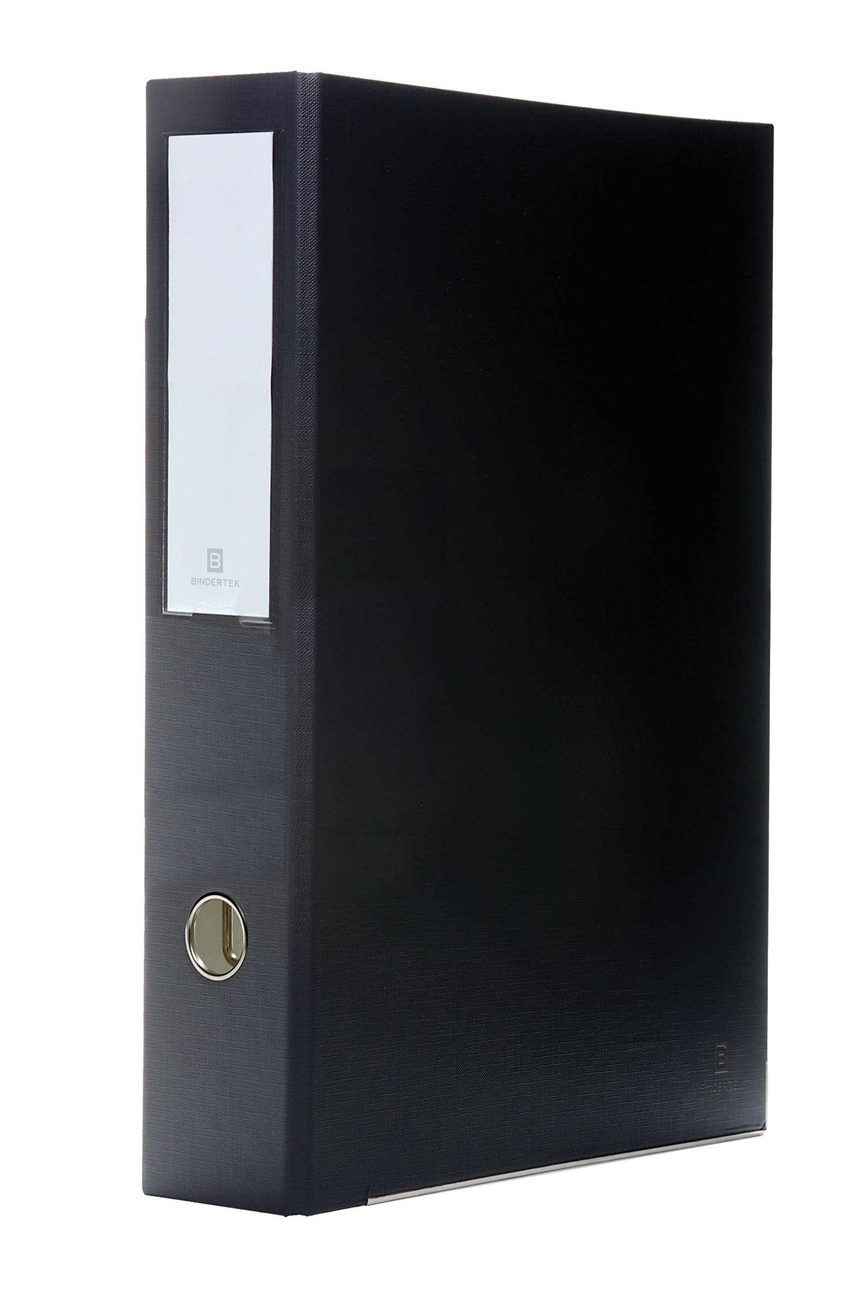 Bindertek 3-Ring Premium Legal Binder for 8.5" x 14" Paper - Black, 3" Spine Width, 525 Sheet Capacity, 2" D-Rings, Linen-Textured Covers, Steel