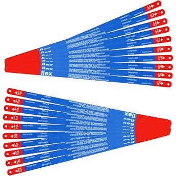 Pack of 20 Metal Saw Blades 300 mm JatilEr Bi-Metal Hand Saw Blade Hand Hacksaw Blades Iron Saw Blade Hacksaw 10 x 18 tpi and 10 x 24 tpi
