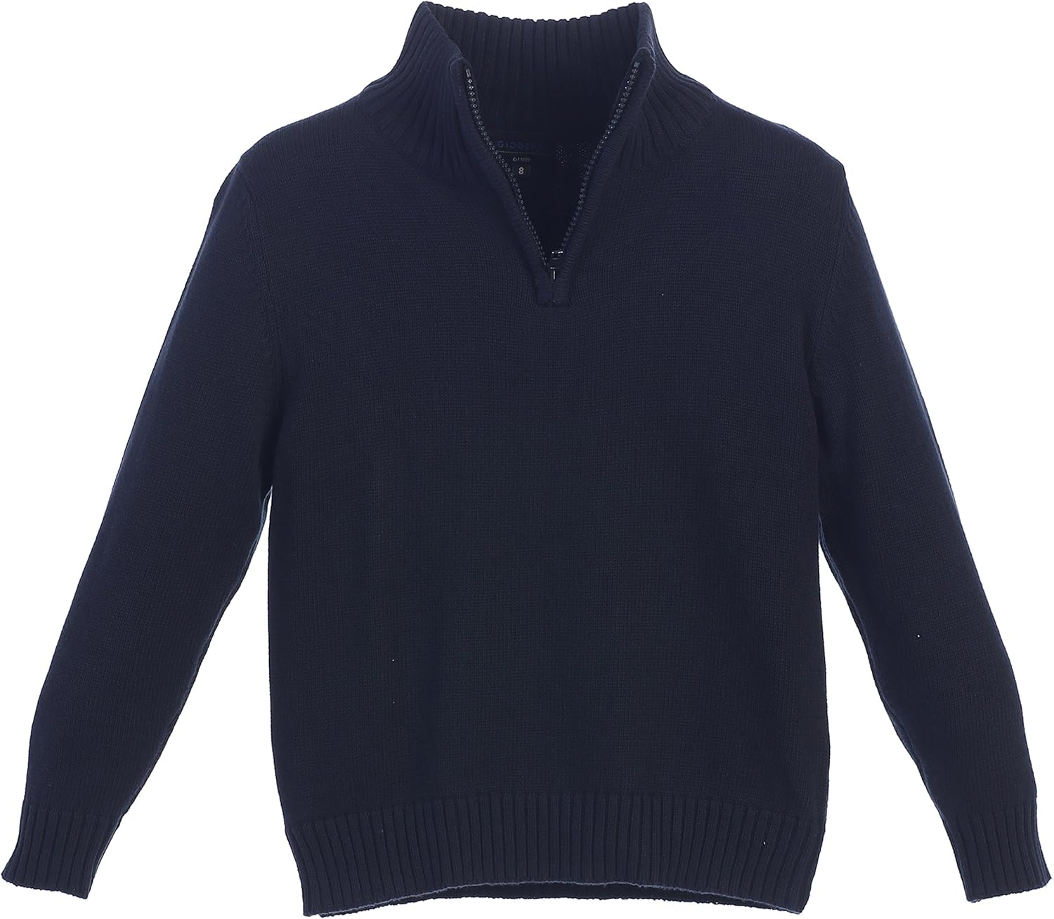 Gioberti Boy's Knitted Half Zip 100% Cotton Sweater