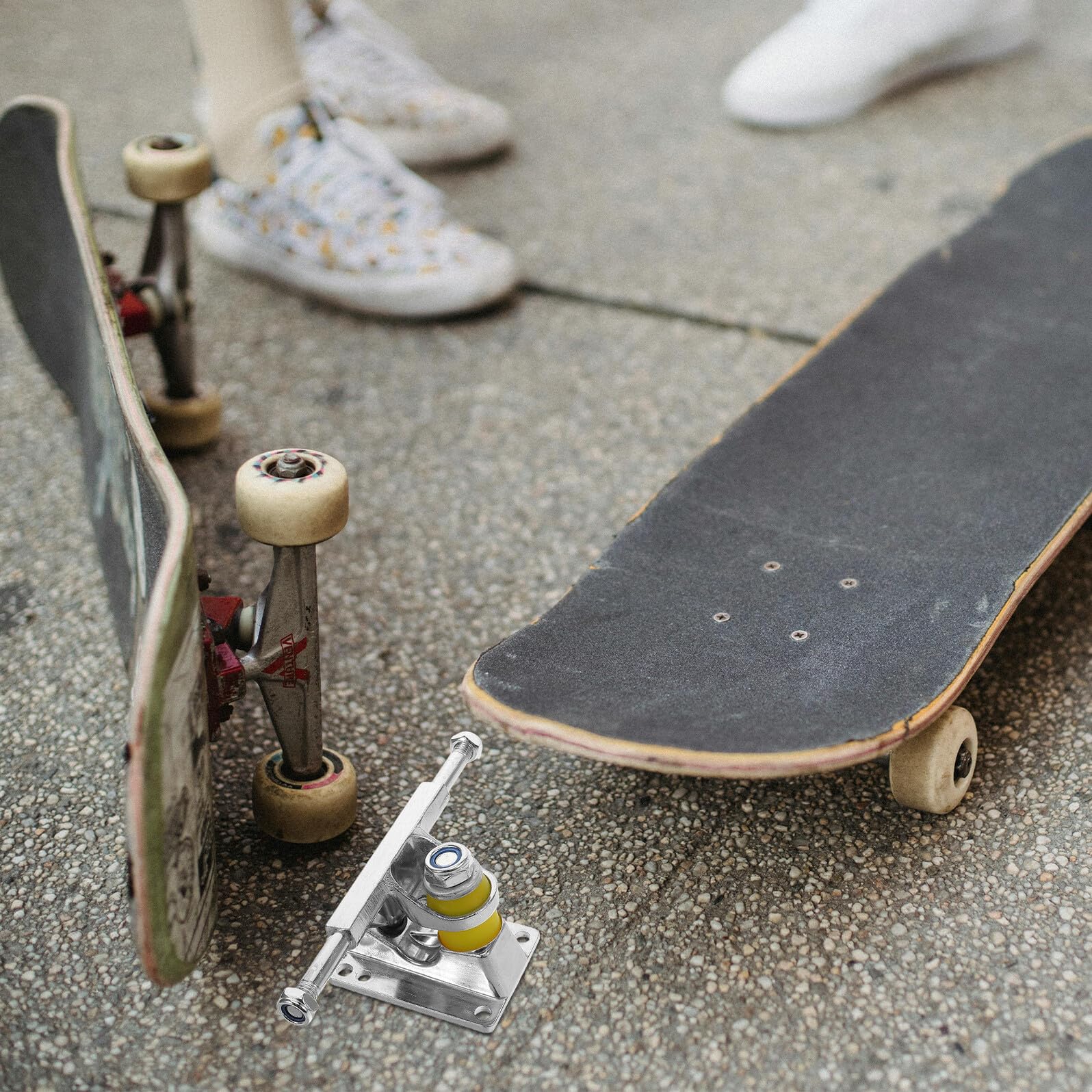 Soportes de Ejes para Patineta de Aleación de Aluminio Par de Camiones de Patineta Tradicionales Diseño Estable y Multifuncional Kit de Repuestos Accesorios Duraderos