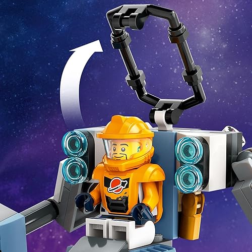 Miniatura 6 de LEGO City Space Construction Mech Suit Building Set, divertido juguete espacial para niños de 6 años en adelante, idea de regalo espacial para niños