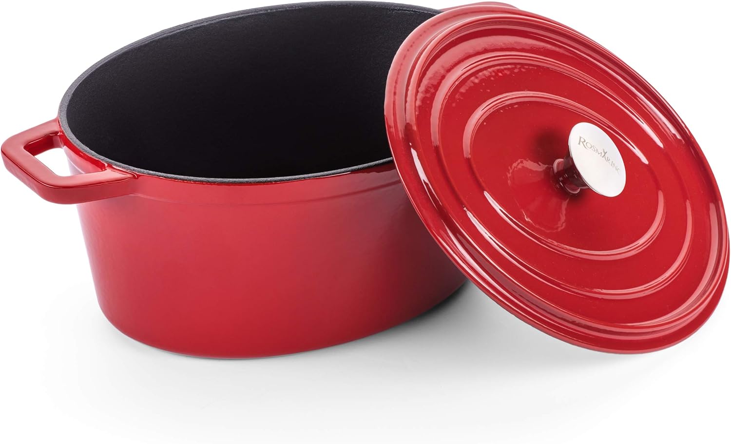 Rosmarino Dutch Oven Cast Iron Casserole Dish with Lid 12" (31cm) 6