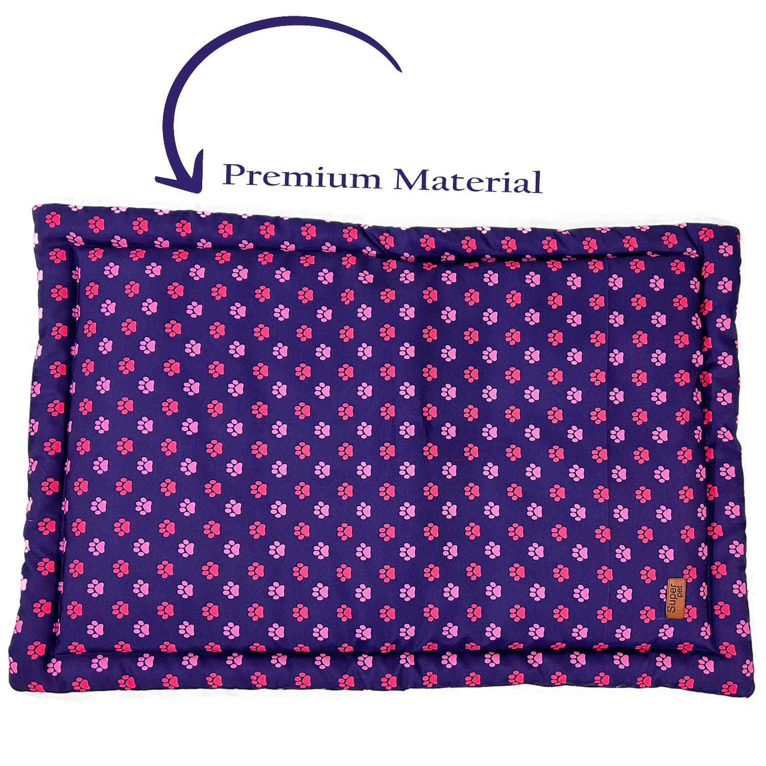 سرير كلاب او قطط بلون قرفة مقاس 45.72 سم مع مسند طاولة من ميد ويست هومز فور بيتس | سلالات مثالية للكلاب مقاس XS ويناسب قفص الكلاب مقاس 55.88 سم | سهل الصيانة والغسل والتجفيف في الغسالة