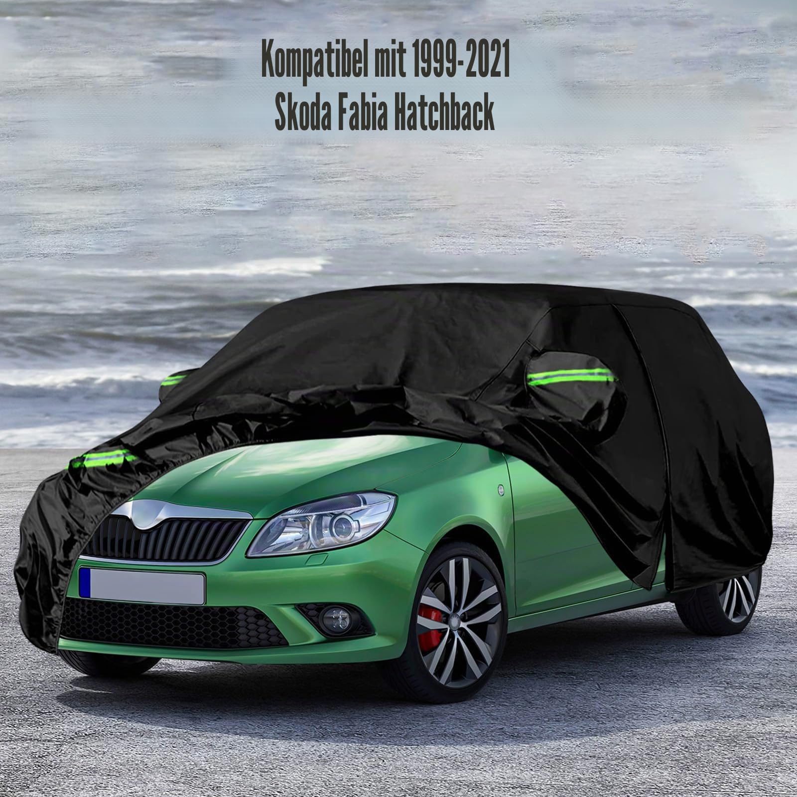 Auto Abdeckung für 1999-2021 Skoda Fabia hatchbac Oxford Baumwolle Wasserdicht für Regen Sonne Staub Schutz Auto Plane