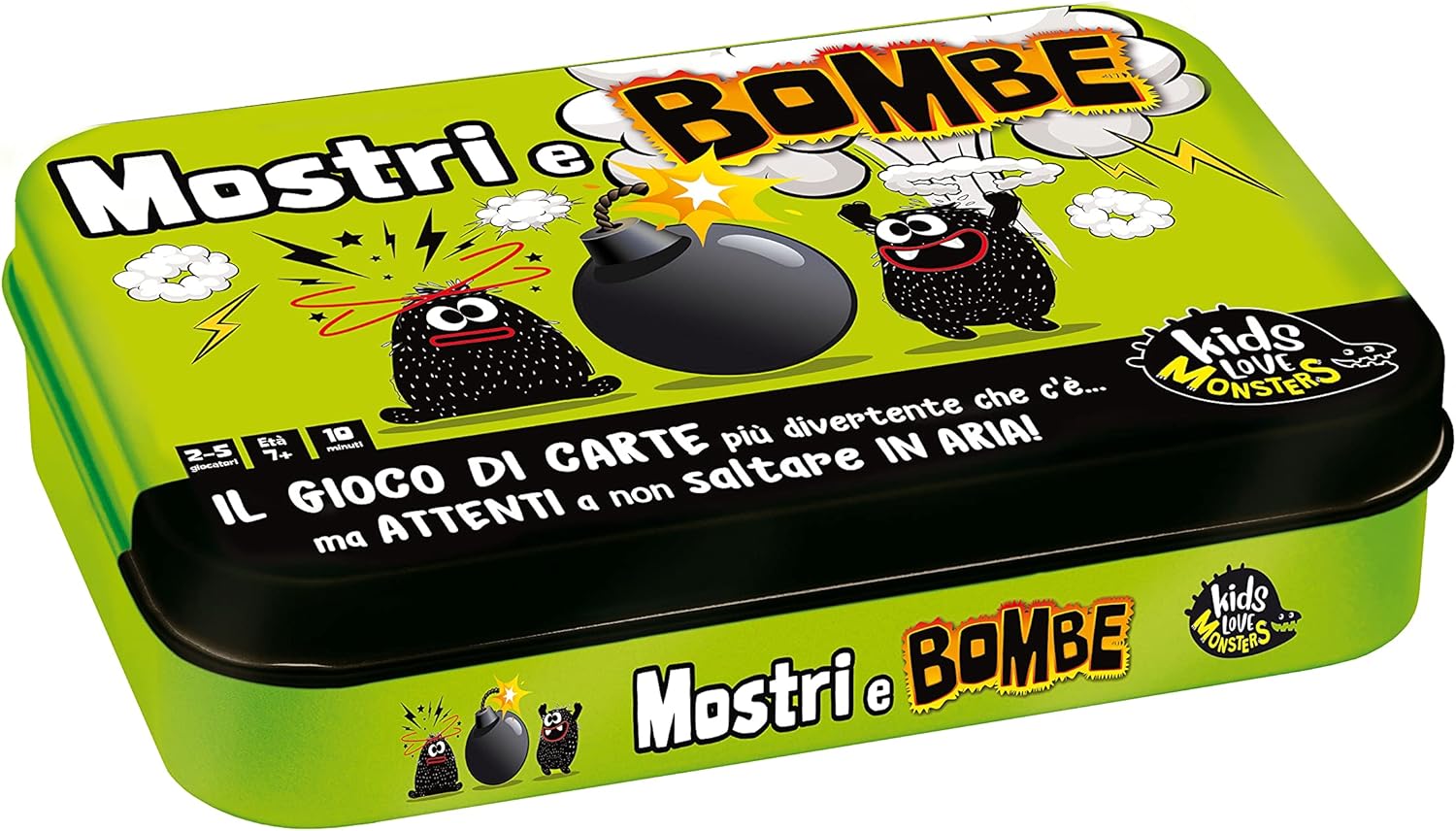 Lisciani Giochi - Kids Love Monsters Monster and Bomb Card Game Display 12, Colour 89468
