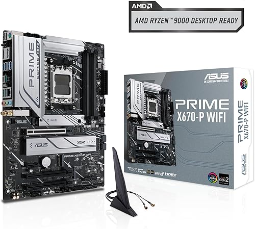 Miniatura 7 de ASUS Prime X670-P WiFi AMD X670 AM5 Ryzen Desktop 9000 8000 y 7000 ATX Placa base con tres ranuras M.2, DDR5, USB 3.2 Gen 2x2 Type-C, soporte USB4,