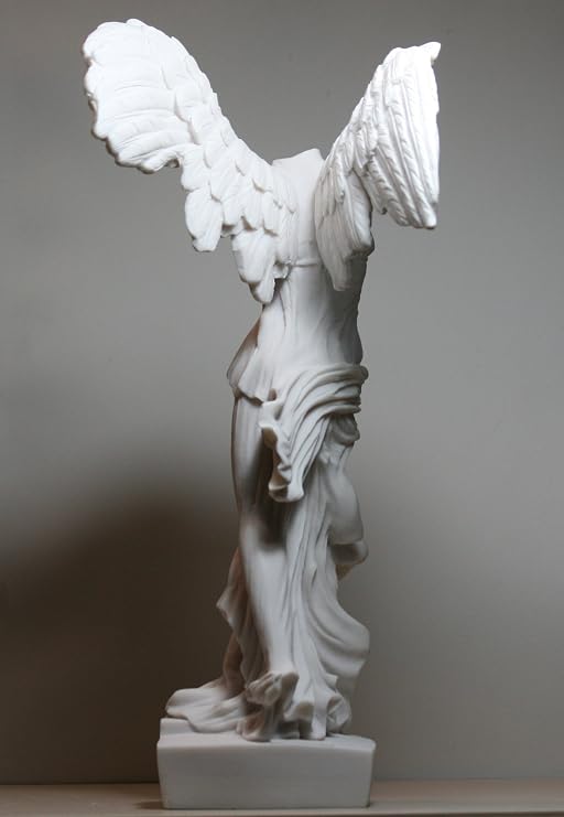greekartshop Winged Victory of Samothrace Goddess Cast Marble Statue Sculpture 14.17 inches