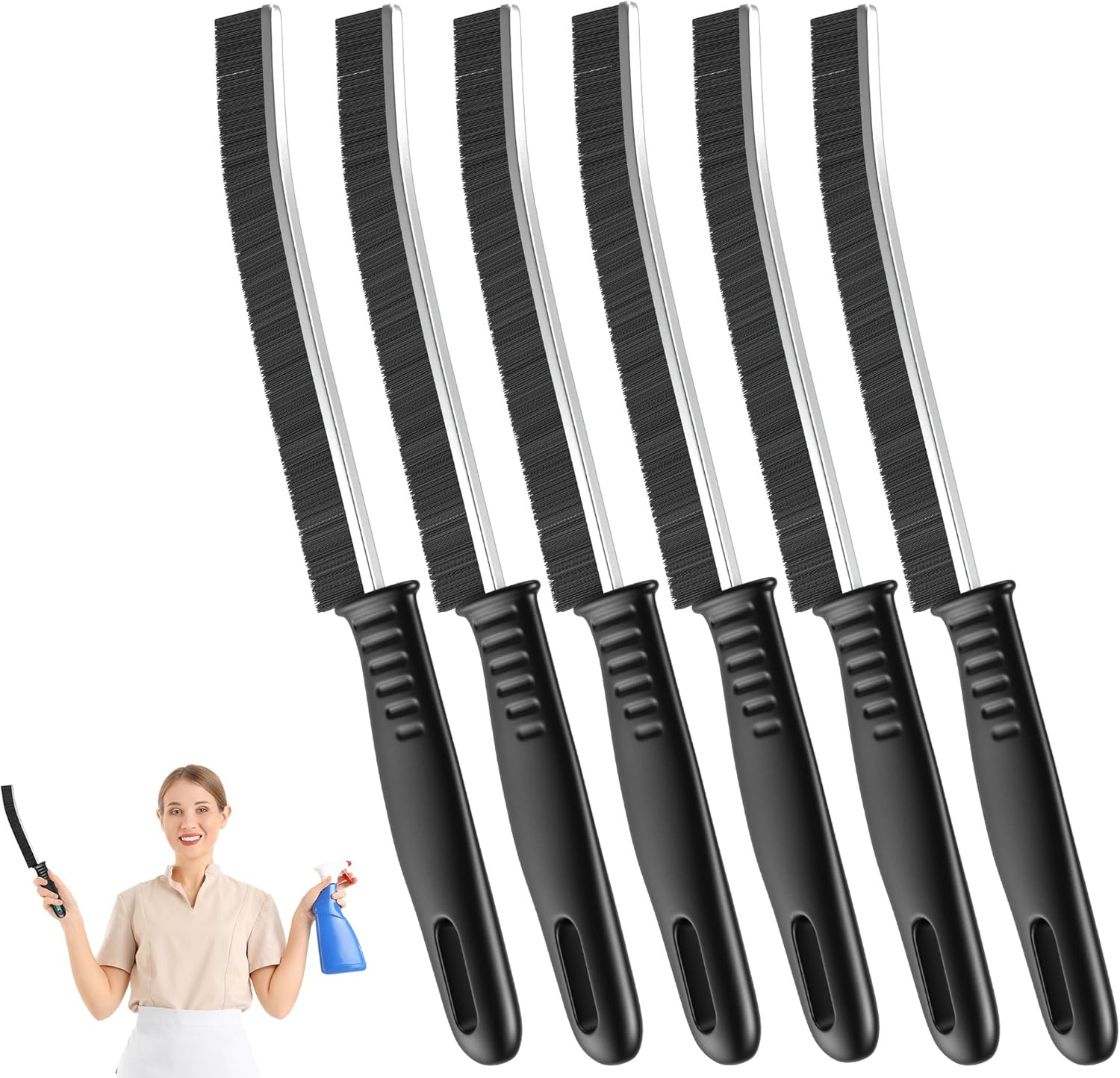 Hot Deals Today 🇺🇸 – Hard Bristle Crevice Cleaning Brush for Household Use, Multifunctional...