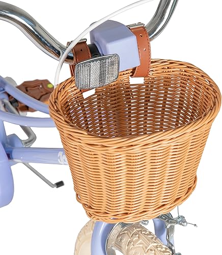 Miniatura 43 de JOYSTAR Bicicleta para niñas de 2 a 12 años, 12, 14, 16, 18 pulgadas, estilo retro, con ruedas de entrenamiento, bicicleta para niños de 20 pulgadas