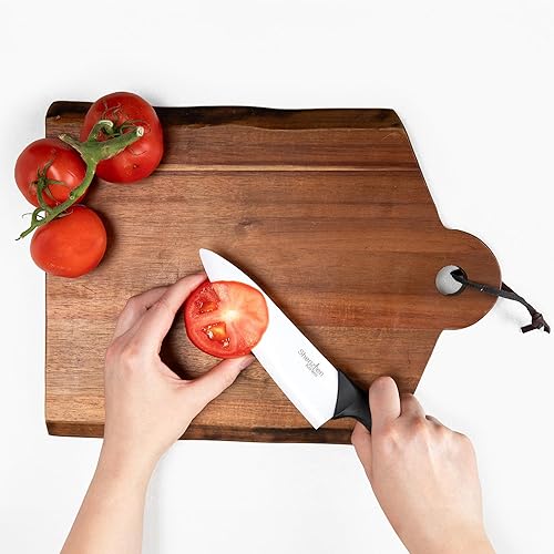 Miniatura 6 de Shenzhen Knives - Juego de cuchillos de cerámica de 3 piezas cuchillo de chef de 6 pulgadas cuchillo de rebanar de 5 pulgadas y juego de cuchillos