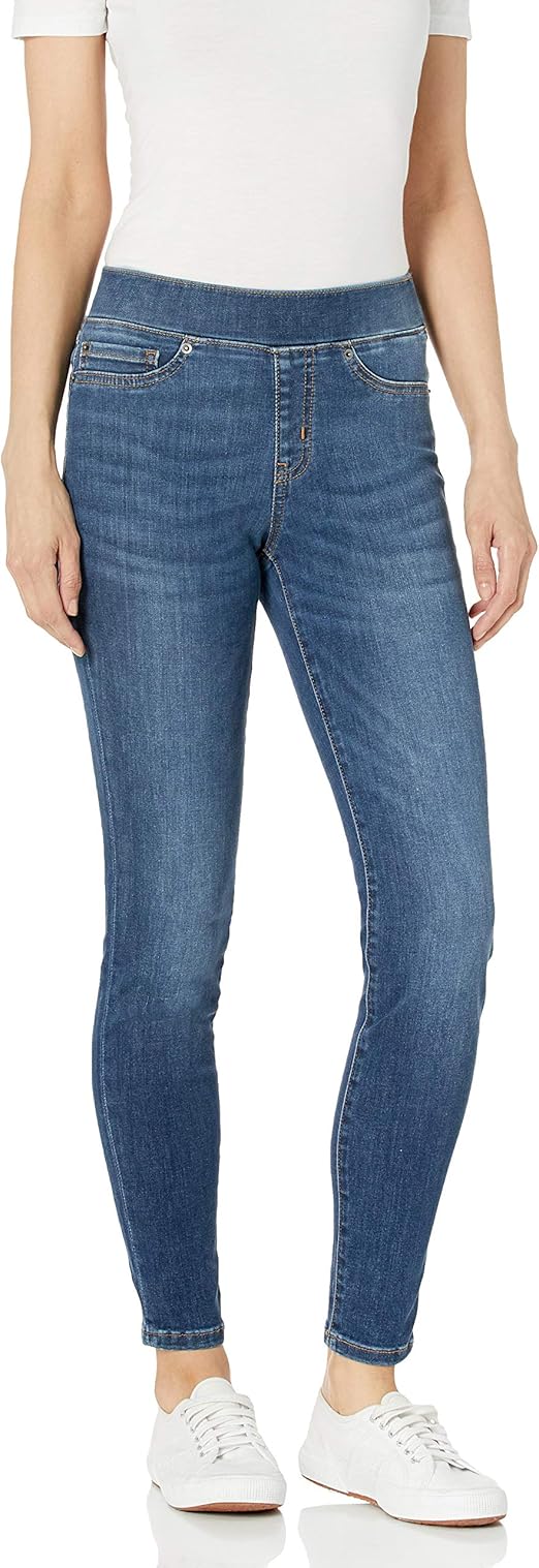 Amazon Essentials Women's Mid-Rise Stretch Pull-On Jegging (Available in Plus Size)