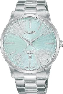 ساعة برستيج انالوج بمينا ازرق وسوار من الستانلس ستيل للرجال البا طراز AG8L15X1 ال.بلو