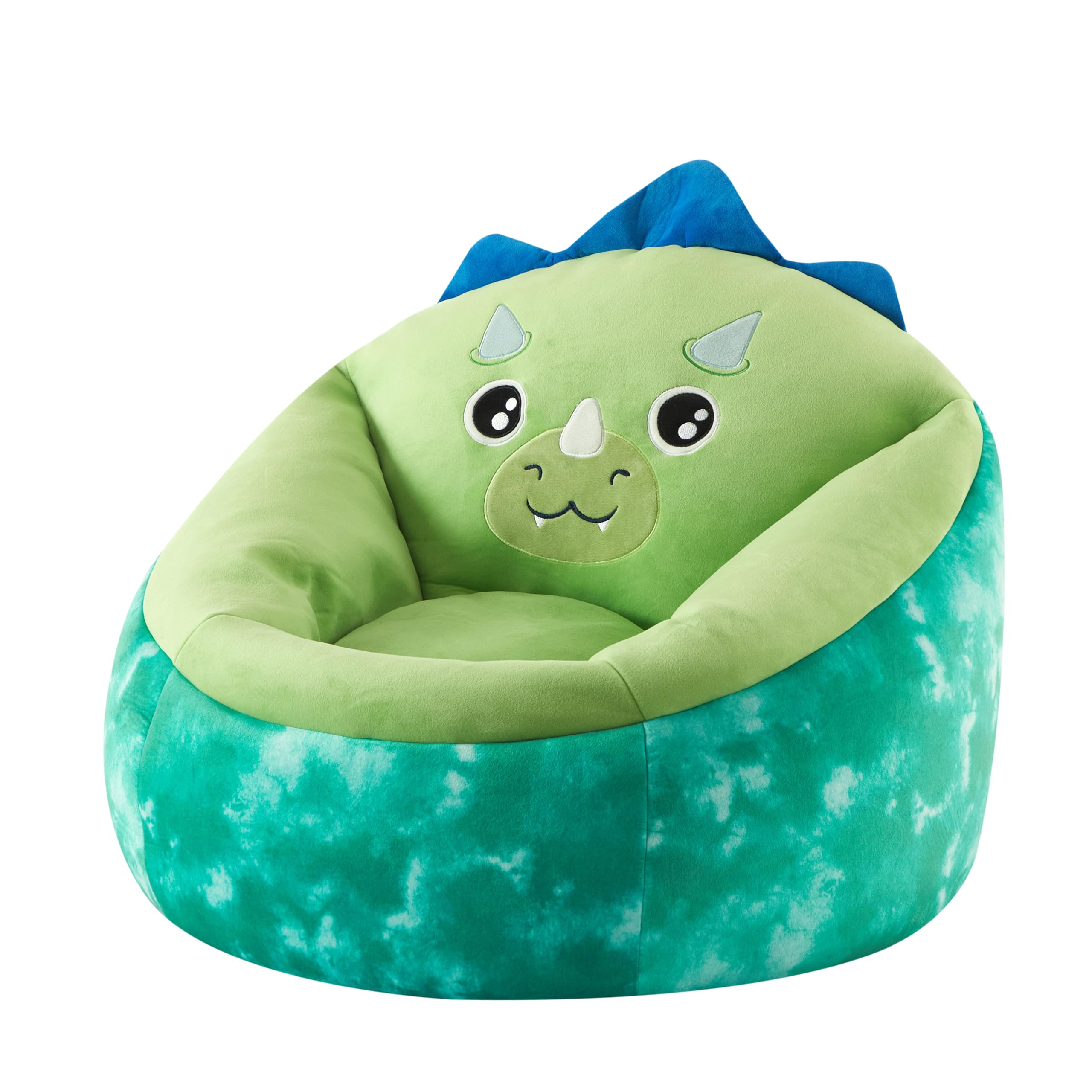 Heritage Kids Micromink Squishy Bean Bag Chair for Kids Ages 3+, Dinosaur
