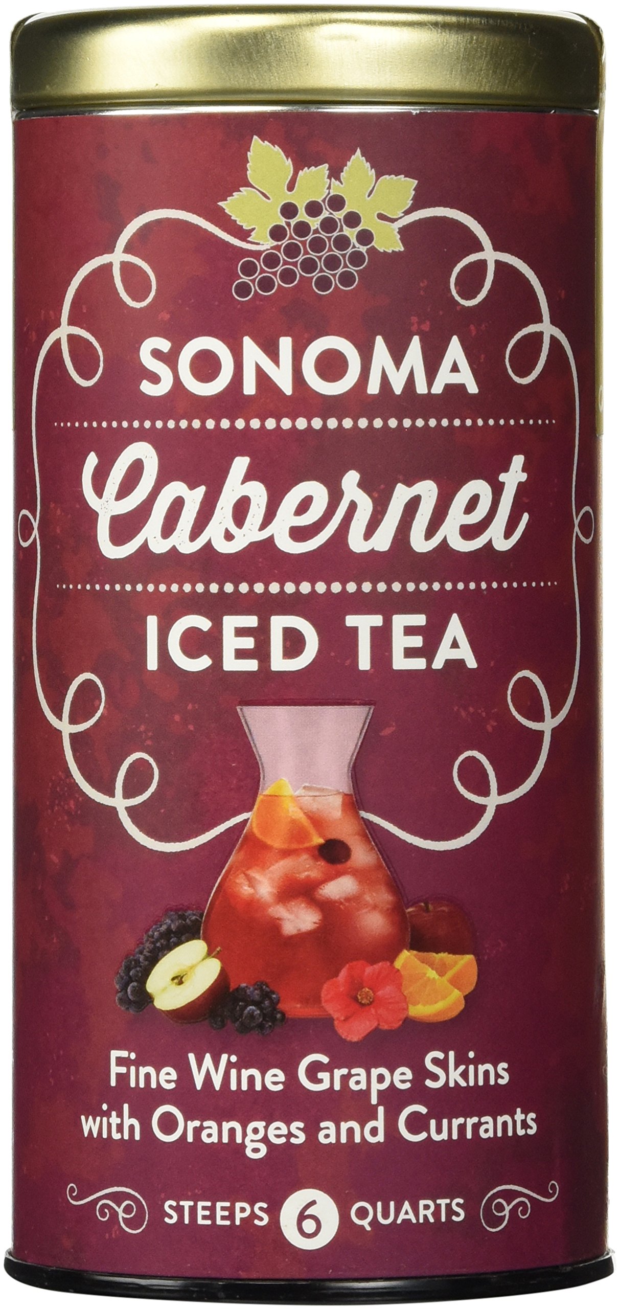The Republic of Tea Sonoma Iced Tea Pouches (Sonoma Cabernet Iced Tea, 6 Pouches)