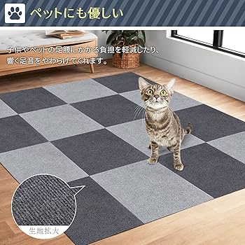 タイルカーペット ジョイントマット 吸着 30×30 120枚 6畳 子供部屋 Amazon.co.jp: QQpony タイルカーペット ジョイントマット 吸着