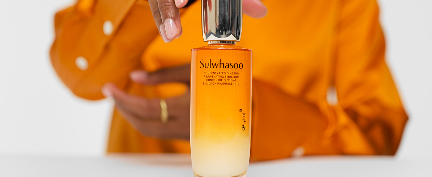 Sulwhasoo Concentrated Ginseng Rejuvenating Emulsion- Korean Ginseng & Peptide Face Lotion with Shea Butter to Help Smooth, Hydrate & Visibly Improve Wrinkes, 4.22 fl. oz.