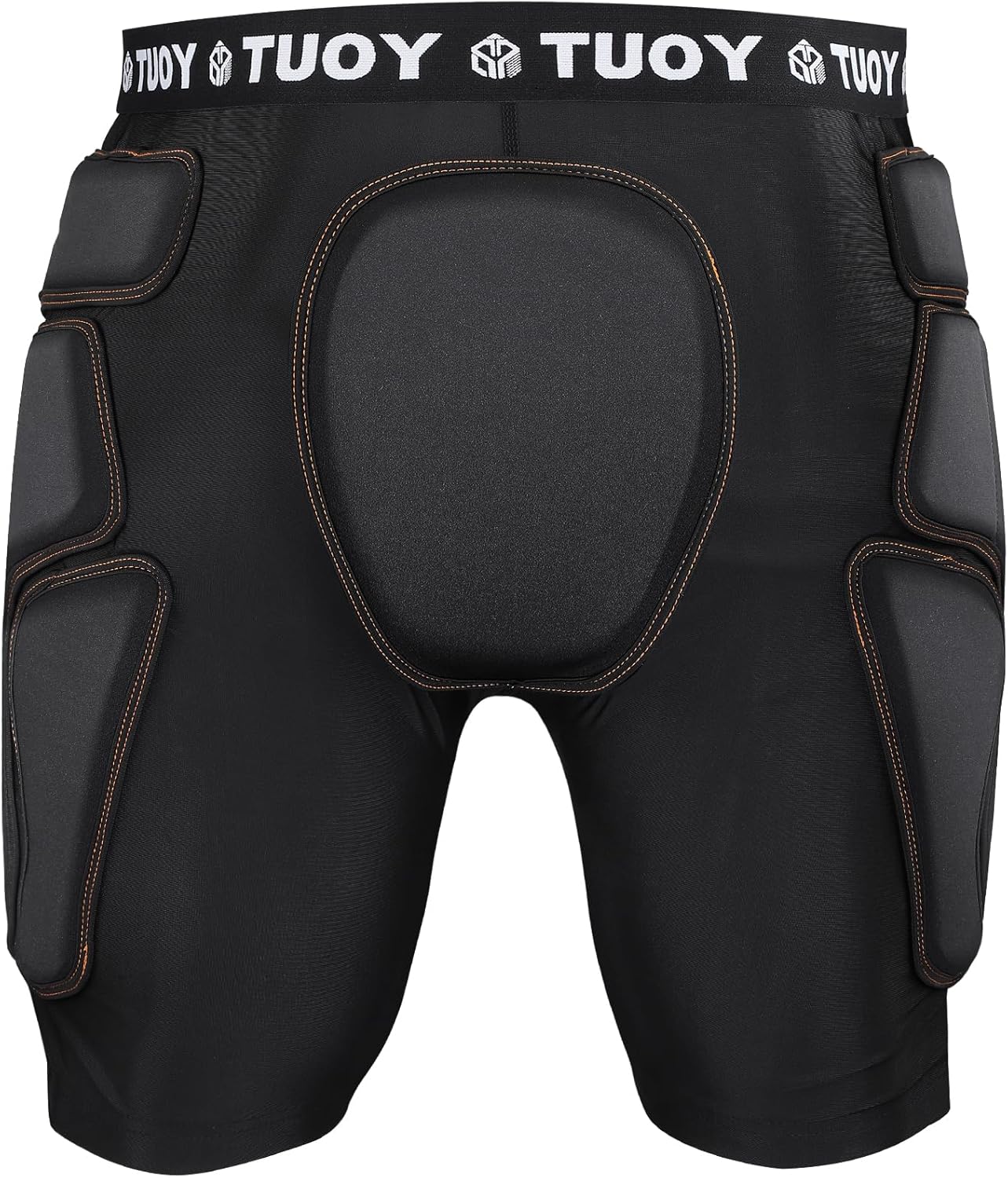 Football Girdle Adult Padded Compression Shorts 5-Pads Girdle Hip and Thigh Protector for Baseball Football Basketball Black - Image 2