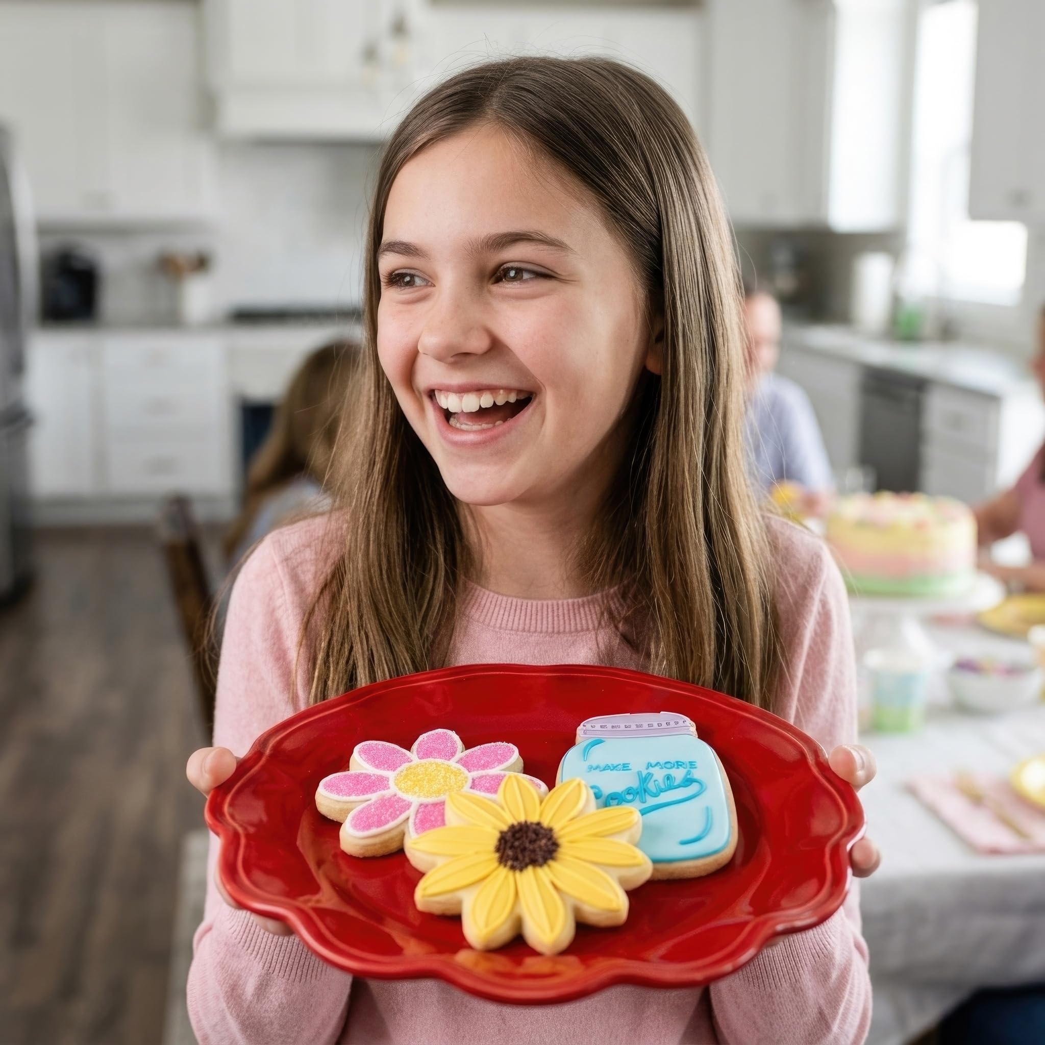 Summer Flowers Cookie Cutters 3-Pc. Set Made in the USA by Ann Clark, Sunflower, Daisy and Mason Jar