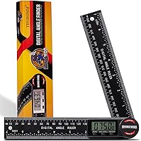 TBVHOMM Digital Angle Finder Protractor Ruler 7in/200mm - Precision 0.3° Angle Gauge for Woodworking, Carpentry, Construction (2 Batteries)