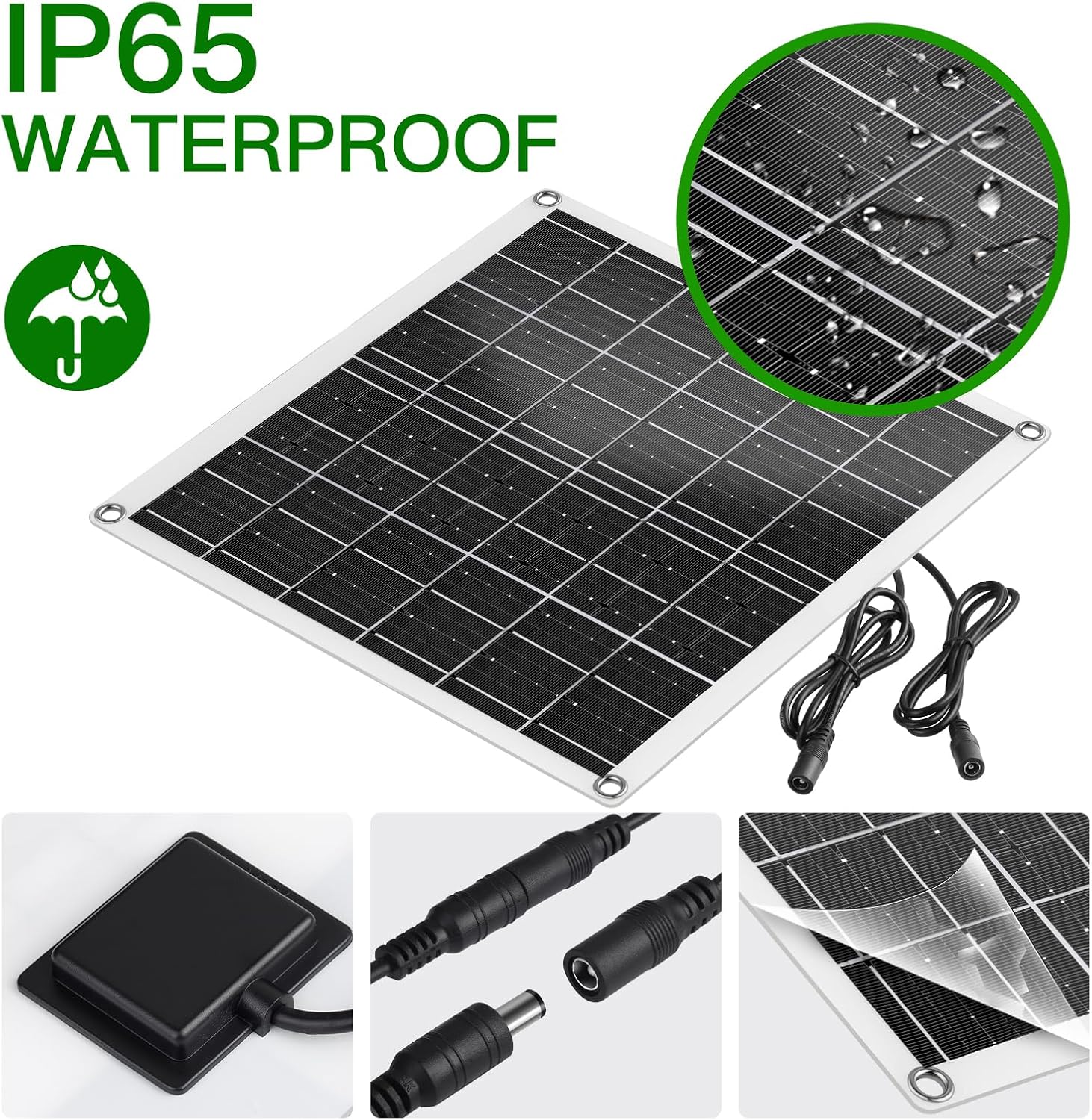 Solar Fan, 15W Solar Panel Fan with Two IP67 Waterproof Fan for Small Chicken Coops, Greenhouses, Sheds, Pet Houses, Intake or Exhaust air