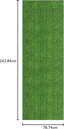 Miniatura 34 de Sweet Home Stores Alfombra artificial de césped sintético de 3 x 3 pies para interiores y exteriores con agujeros de drenaje, alfombra de área
