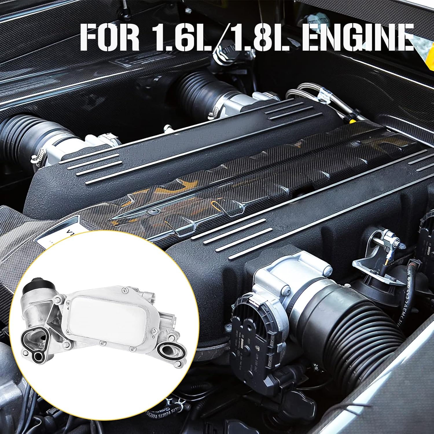 Youxmoto Engine Oil Cooler Kit with Housing & Filter, Compatible with Chevy Malibu Aveo Cruze Sonic Trax/For Buick Cascada Encore/For Pontiac G3/For Saturn Astra 1.4L 1.6L 1.8L, for 93186324 918-432
