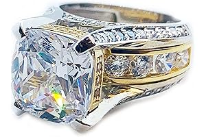 14K Gold Engagement Ring with Real Diamonds