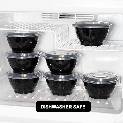 Miniatura 8 de Freshware Contenedores de preparación de comidas [paquete de 10] Caja Bento, recipientes de almacenamiento de alimentos, cuencos de plástico con