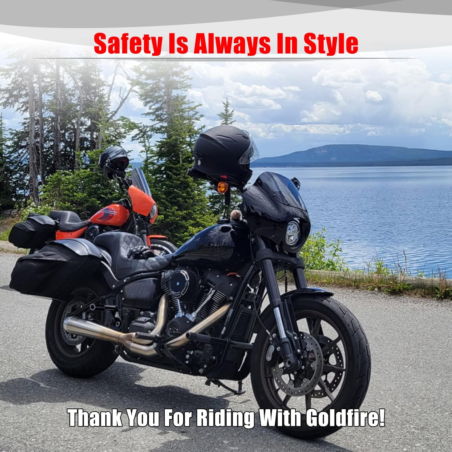 Goldfire Rear Passenger Foot Pegs Crash Bar Frame Slider Motorcycle Highway Pegs Bumper Protector Engine Guard Fits For Harley Softail Street Bob Low Rider Heritage Classic 2018-2023