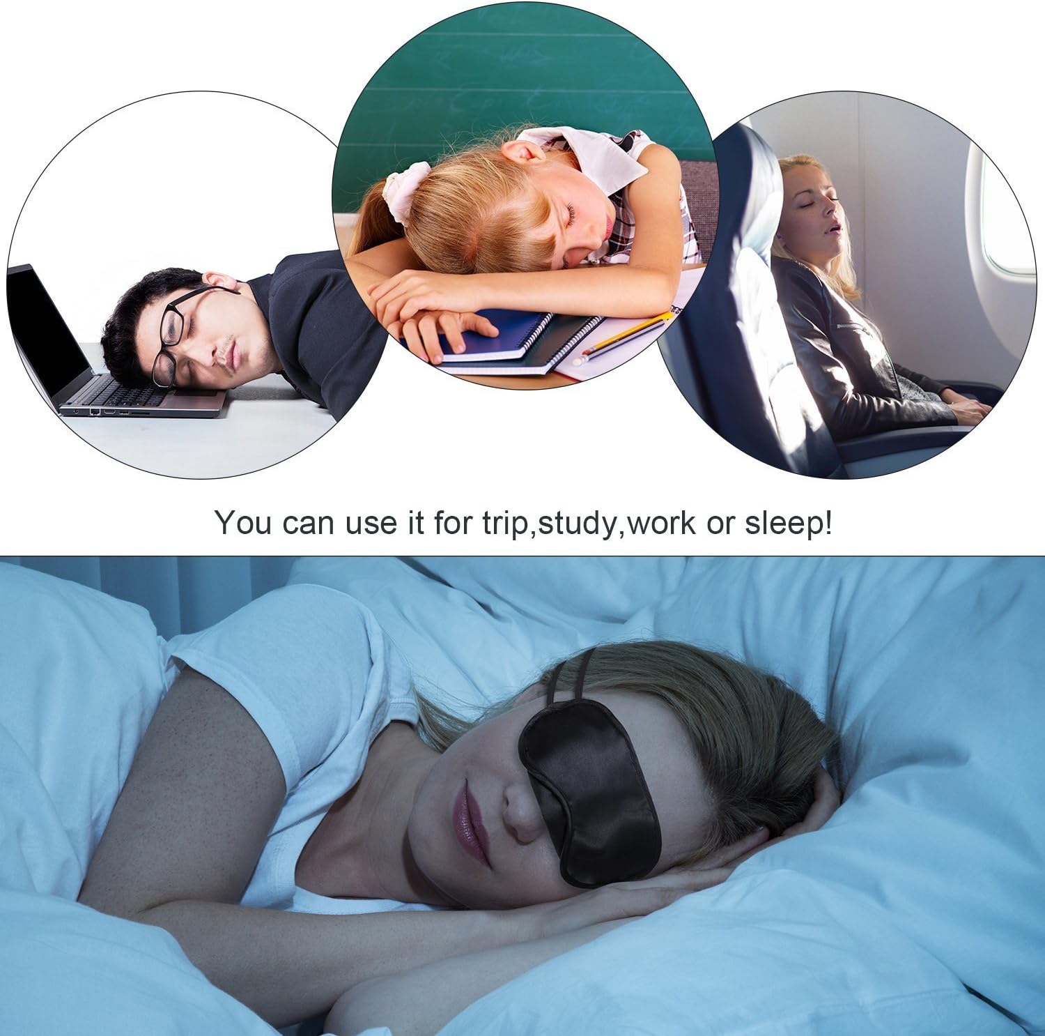 12 Pieces Multicolor Eye Mask Shade Cover Lightweight Comfortable Soft Blindfold Sleep Mask Eyeshade with Nose Pad and Elastic Straps for Women Men Travel Sleep Game Shift Work Naps, 12 Colors