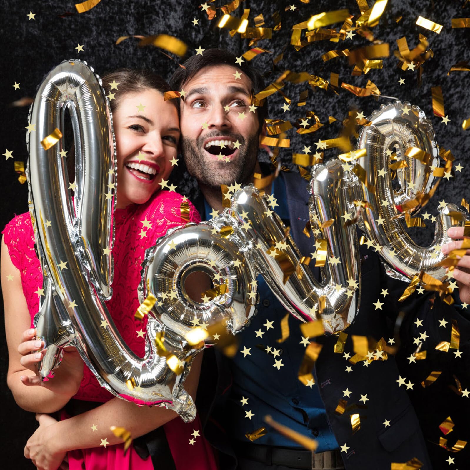 Ipetboom Goldene Sternenkonfetti 2cm aus PVC für Party Tischdekoration | 1 Beutel, Einheitliche Größe, Leicht zu Reinigen, Große Menge, Geeignet für Feier und Schulabschluss